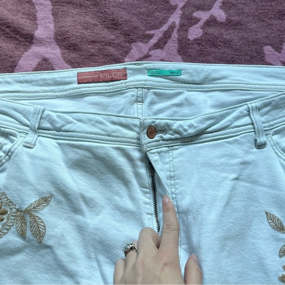 Pilcro by Anthropologie The Slim Boyfriend High Rise Embroidered Stretch Jeans - Picture 5 of 11